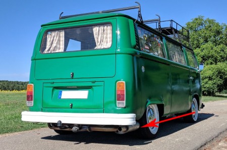 Système d'échappement CSP Python pour Bus '72-'79 Ø 45mm et moteur Type 4 