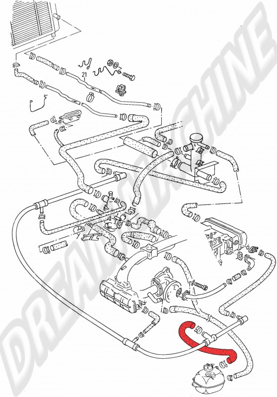 Durite Radiateur VW T25 025121108D