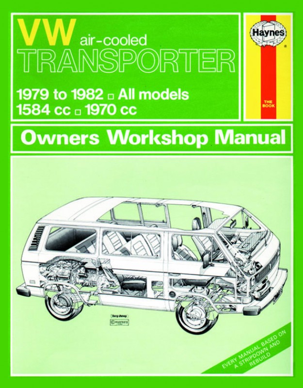 Revue Haynes, Volkswagen Transporter 79-82, Moteur à air 1600cc, Moteur à air 2000cc, Manuel d'Atelier, Entretien, Réparations, 000100073, 000 100 073