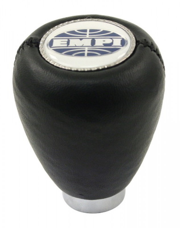 Pommeau de Levier, EMPI, Triple Filetage, 7 mm, 10 mm, 12 mm, Vinyle Noir, Transmission Manuelle, 4-Vitesses, 00-4540-0, 00 4540 0