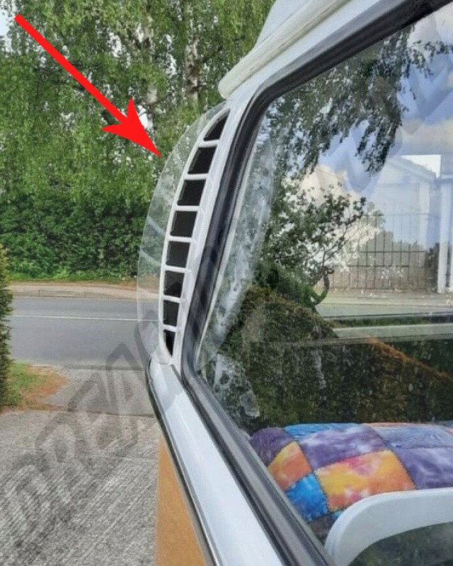 Écopes de refroidissement, VW Combi Bay Window, 1967-1971, refroidissement moteur, température d'huile, flux d'air, installation facile, demi-lune.