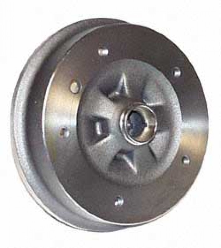 Tambour de Frein Avant 253.5x77.5 mm, 5 Trous, M14x1,5 pour Volkswagen Combi (1963-1971) - Réf: 211405615C