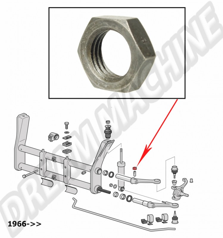 Écrou Renforcé Plus Épais, Compatible Volkswagen (Références : 111411155, 111.411.155)