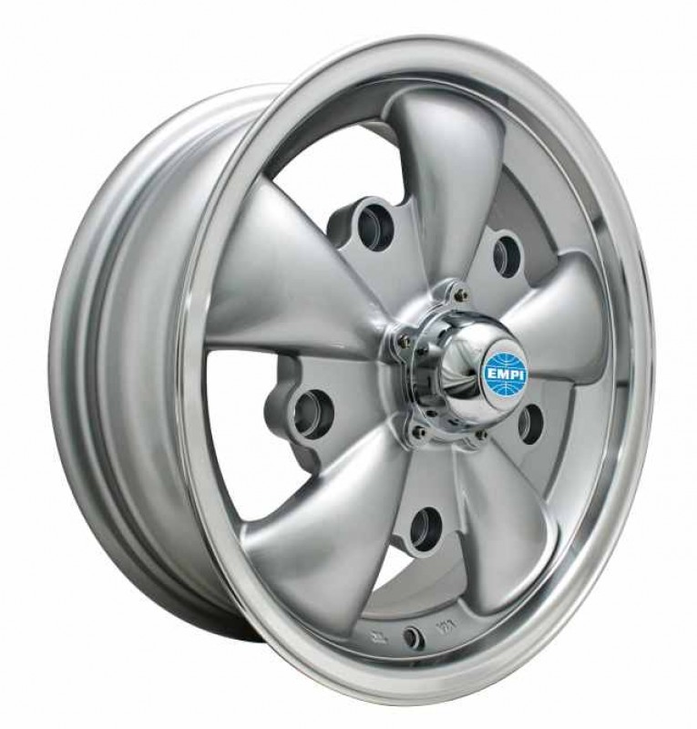 Jante Empi GT-5 grise et polie 5.5x15 5 trous 5x205 00-9691-0 Sur www.dream-machine.fr