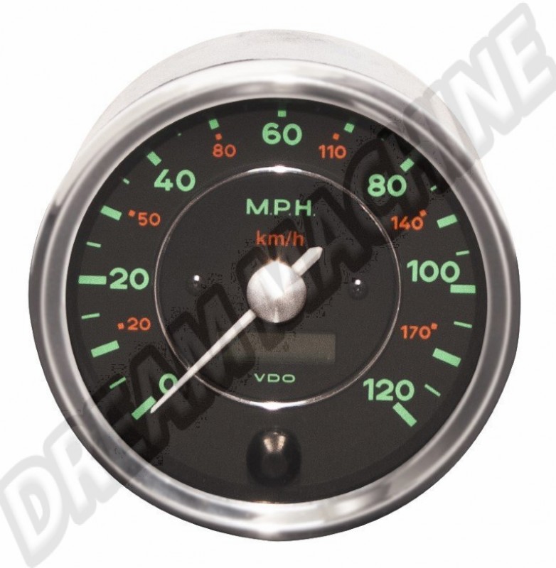 Compteur-Vitesse-VDO-Serie-356-Porsche-MPH-KPH