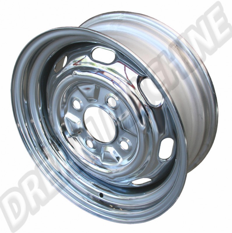Jante VW, Chromée PVD, Coccinelle, Karmann Ghia, Porsche 914, 111601025G, 111-601-025-G