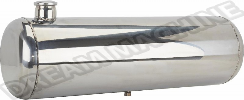 Réservoir d'essence en inox poli 40L, remplissage sur le côté - Réf: 00-3898-0