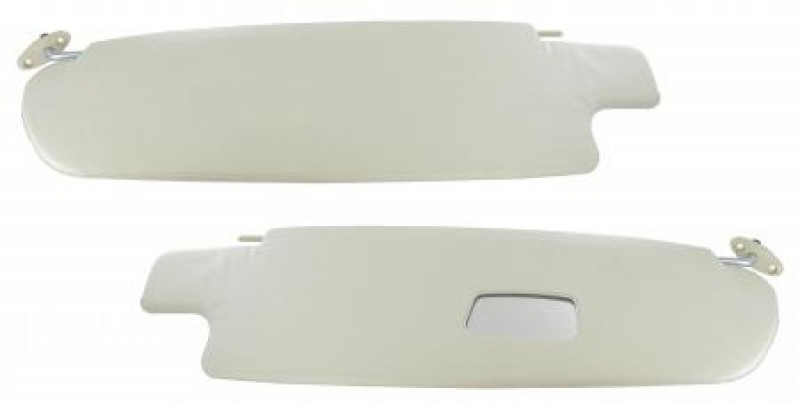 Pare soleil blanc avec miroir type 2 68---->>79. la paire 0040210M Sur www.dream-machine.fr
