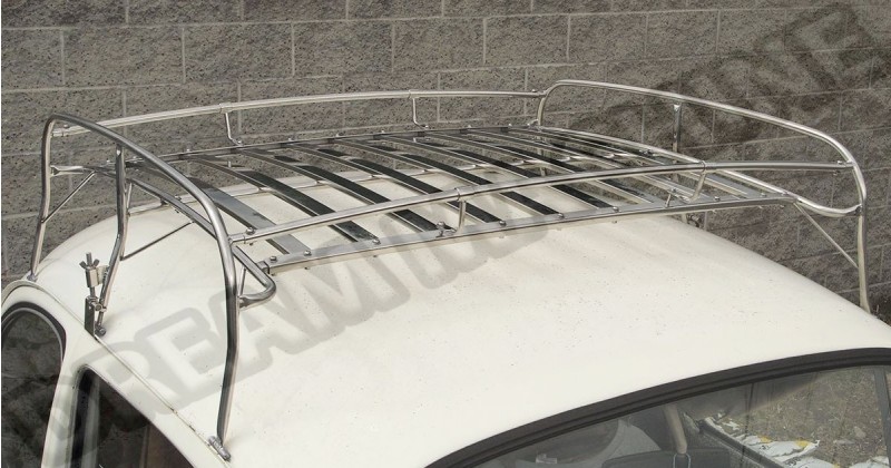 Galerie de toit inox Coccinelle toutes années sauf cabriolet AC898B809SS | Dream-Machine.fr 