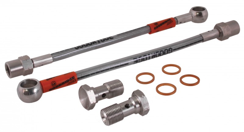 Flexible de frein tressée en acier inoxydable pour disques arrière Golf 2 DM69805062P Sur www.dream-machine.fr