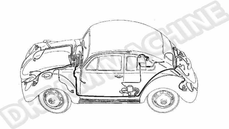 Faisceau Électrique Complet Coccinelle 1955-1957