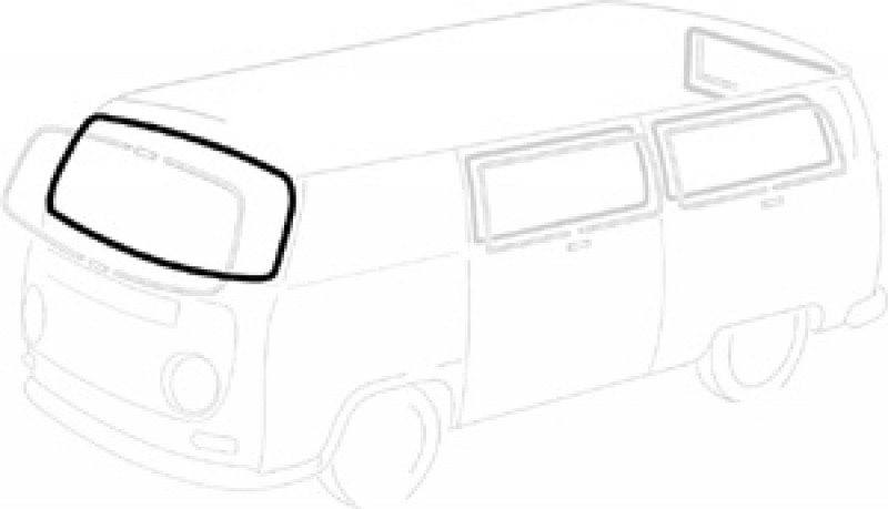 Joint Pare-Brise VW Combi, Sans Jonc Chrome, 211845121D, 211 845 121, Étanchéité Combi Bay Window, Seal Windscreen T2 Bus