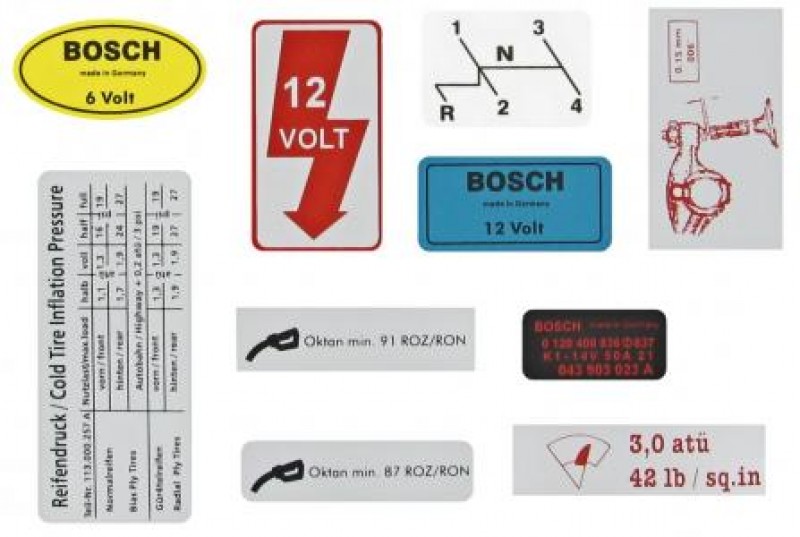 Kit de 10 autocollants 1110010 Sur www.dream-machine.fr