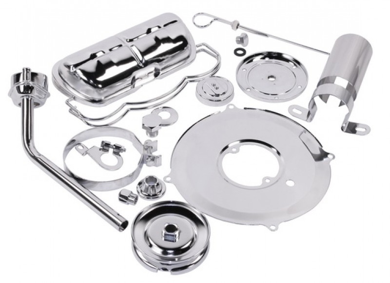 Kit complet de Moteur Deluxe Chromé pour Moteur Type 1 - Tous Modèles  Numéro de pièce : 00-8742-0