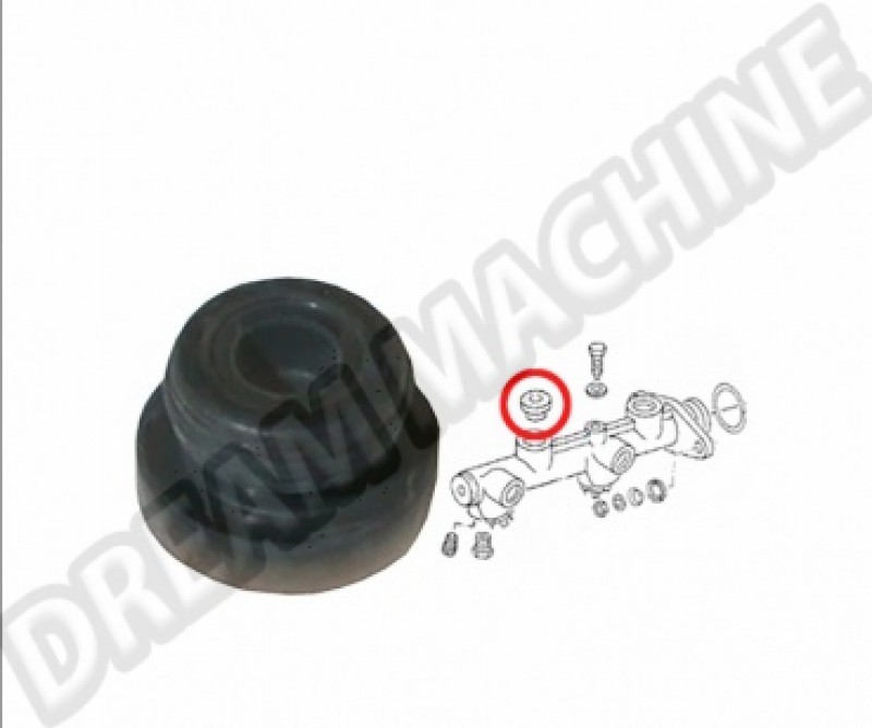 Joint d'étanchéité pour bocal de liquide de frein, VOLKSWAGEN tous modèles (12mm / 22mm) réf 357611817
