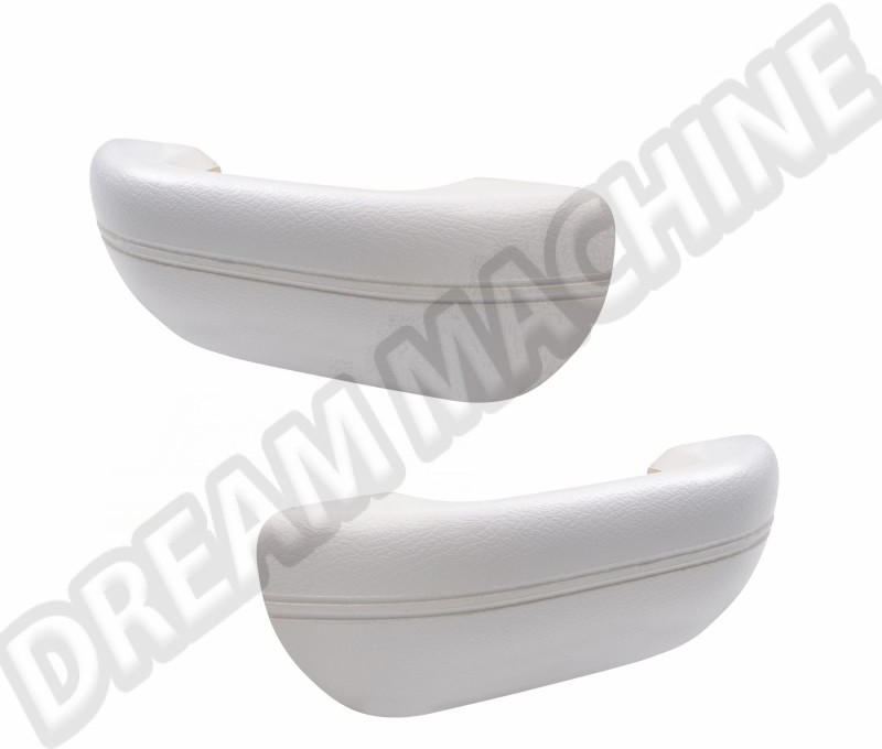 Accoudoirs, Poignées de Porte, Blanc Clair, Volkswagen, Cox, Ghia, Type 3, 08/1968, 07/1972, Assortis aux Panneaux de Porte, 16-1614-20, 16 1614 20.