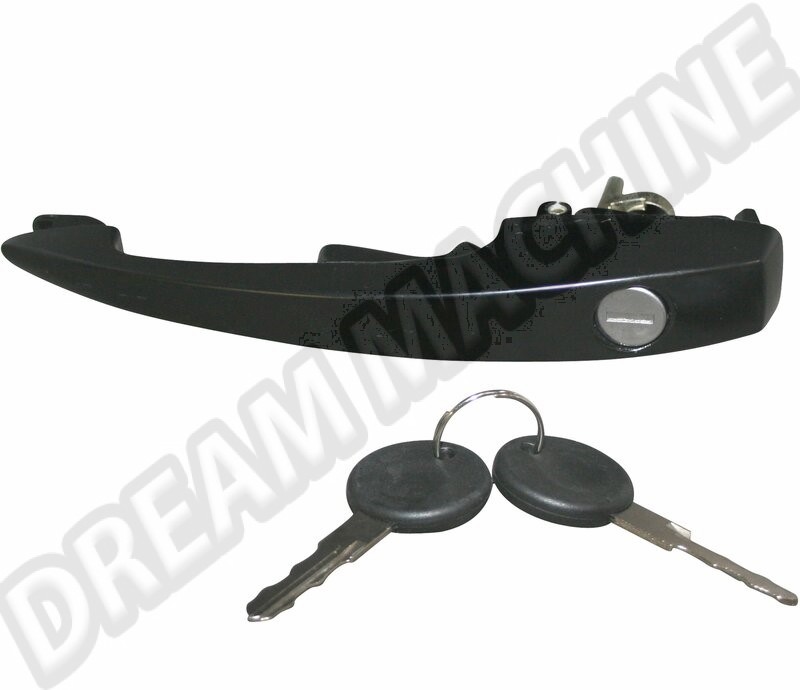 Poignée de porte noire à gâchette pour Volkswagen Coccinelle 68-> - 113837205H