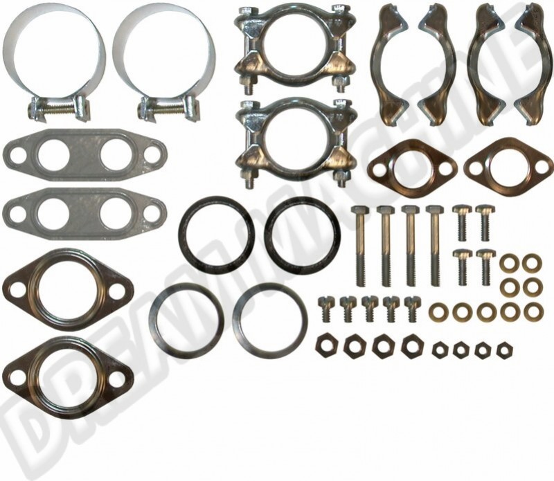 Kit échappement VW, Joints moteur type 1, Colliers échappement, 111298023, 111-298-023, Coccinelle, Karmann Ghia