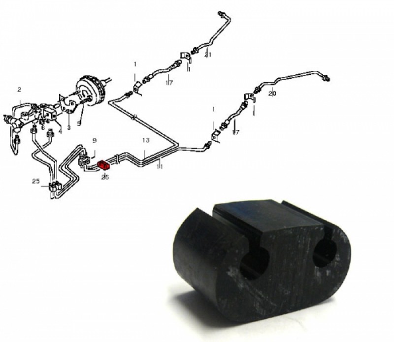 support de flexible de frein  171611869 Sur www.dream-machine.fr