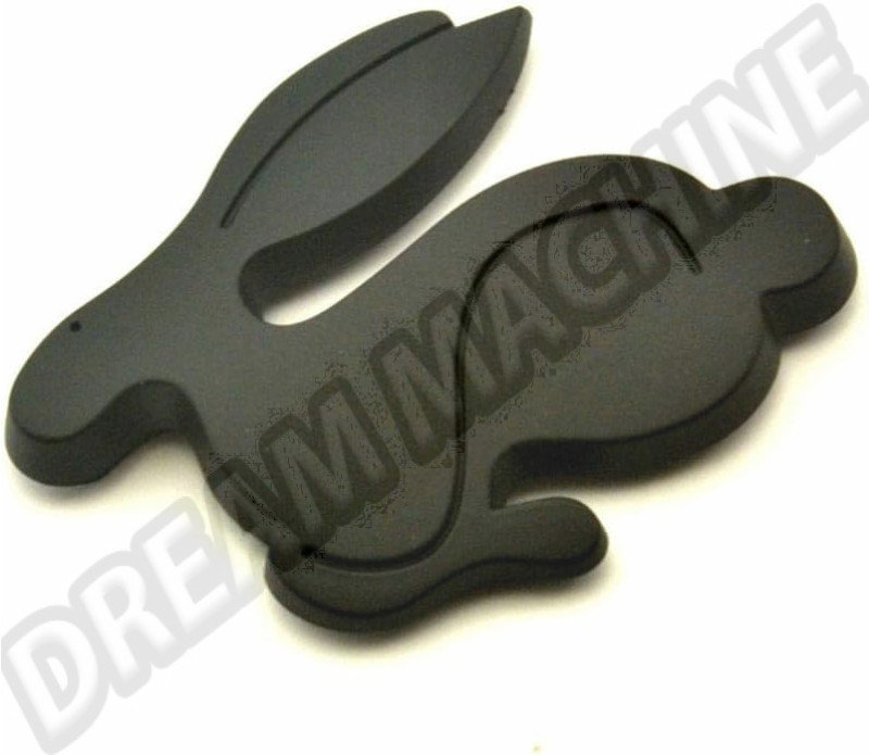 Badge "Rabbit" Noir Mat Volkswagen Golf