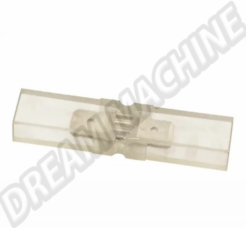 Connecteur Fiche 6.3mm Mâle-Mâle avec Protection Plastique pour Faisceaux Électriques Universel - Réf: 111937077 & 111 937 077