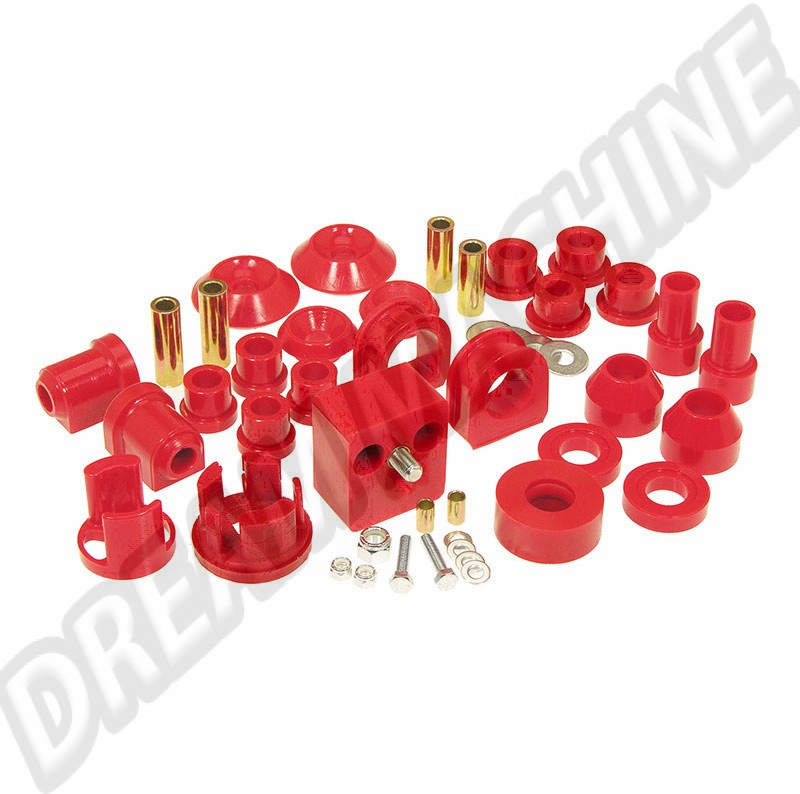 Améliorez la performance de votre Golf 1 (1974-1983) avec notre Kit complet de silentblocs Uréthane PROTHANE. Réf : DM41222008 et DM 412 220 08.