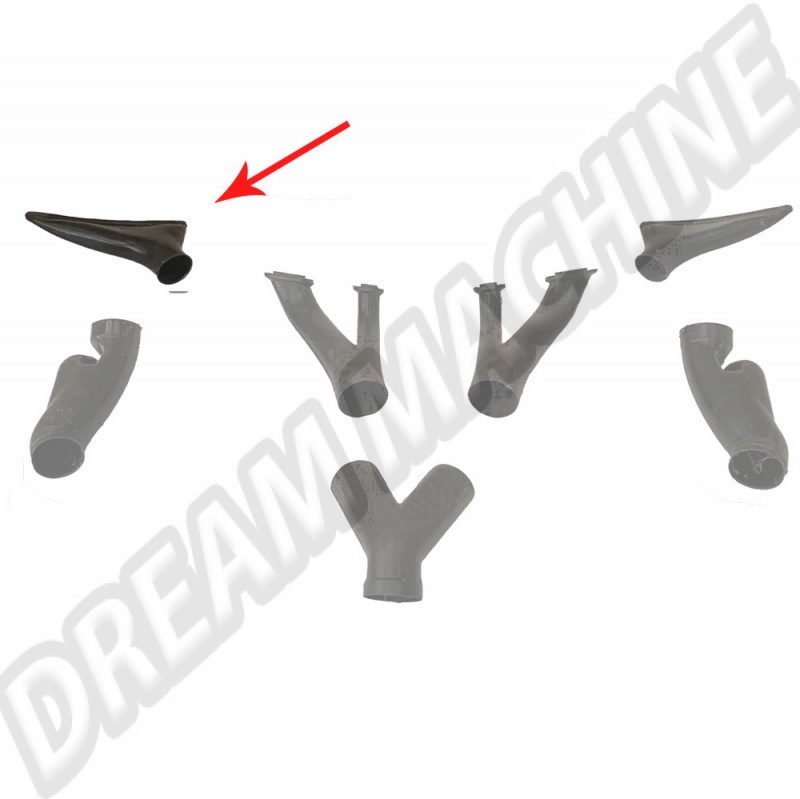 Buse d'air frais pour VW Bus T2, Côté Gauche, d'occasion, Pièce d'Origine VW (1967-1979) 211259237