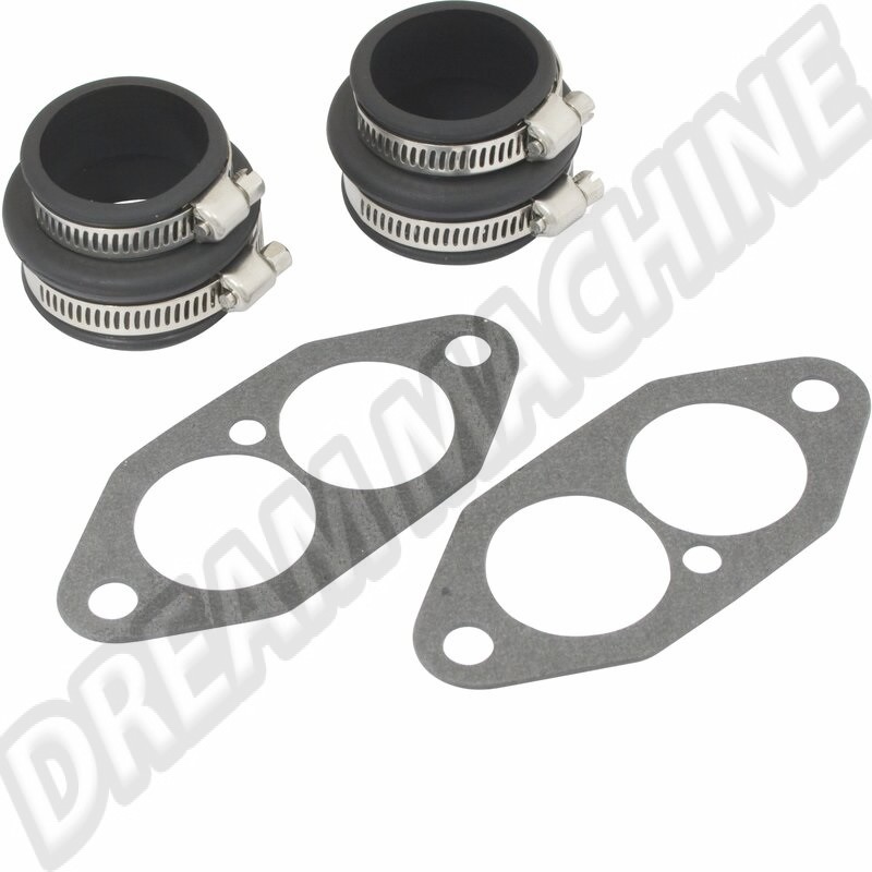 00-3412-0 Kit, soufflet, joint collecteur, admission, noir, Type1, 181, Ghia, T2, T3, 00-3412-0
