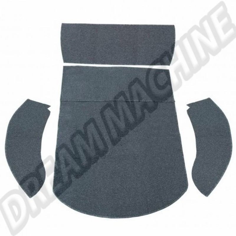 Kit Moquette Tapis de Coffre Arrière Gris Anthracite 34-R1317-407 pour VW Coccinelle Cabriolet
