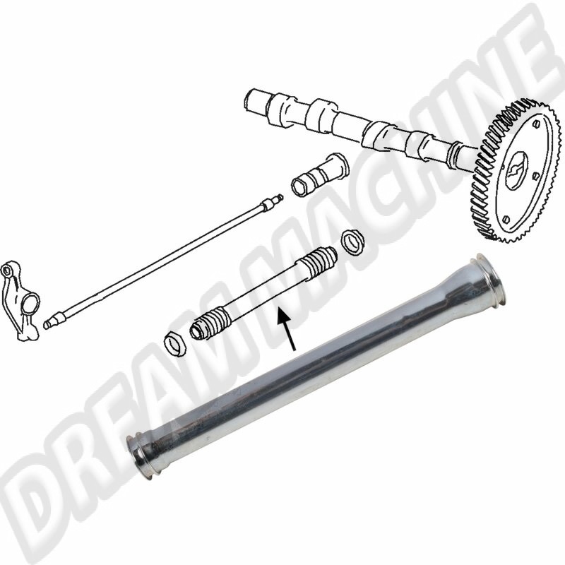 Tubes de Protection, Acier Galvanisé, OEM, 208mm, Tiges de Poussoir, Moteurs Type 4, 1.7-2.0L, VW Transporter, Porsche 914/4, 021109335C, 021 109 335 C