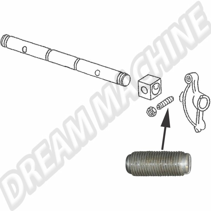 Vis Réglage Soupapes, Moteurs VW Type 4, Porsche 914-4, Combi, Transporter T25/T3, 022109451, 022 109 451
