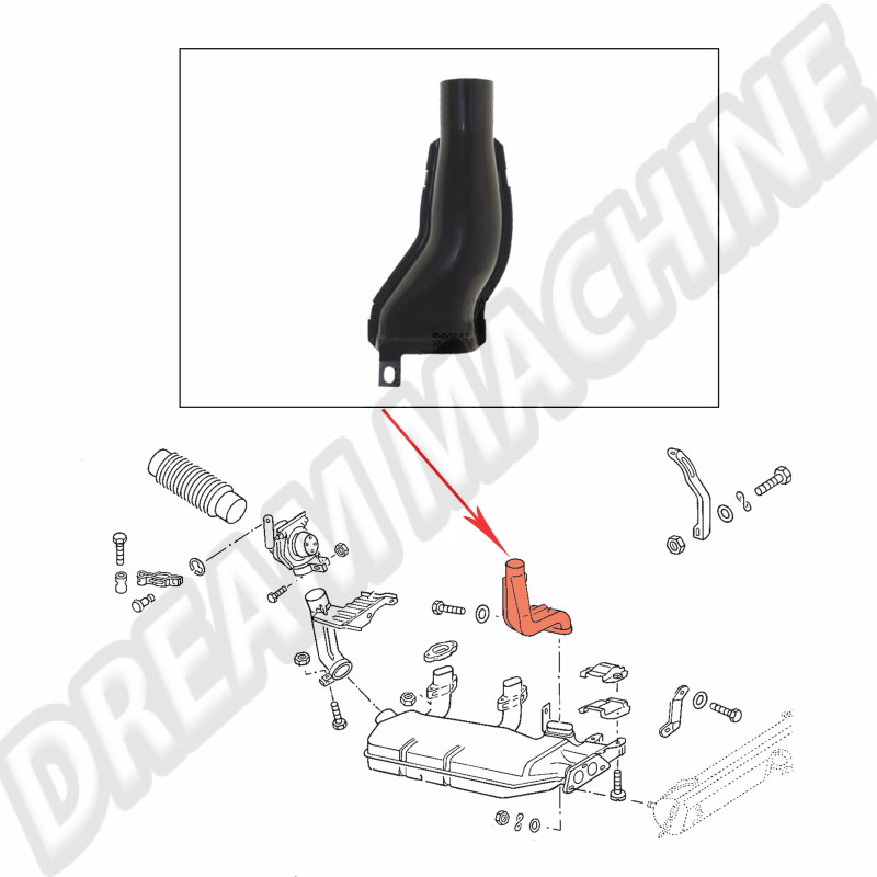 tuyau-chauffage-vw-type4-injection-t2-droit-021256332B