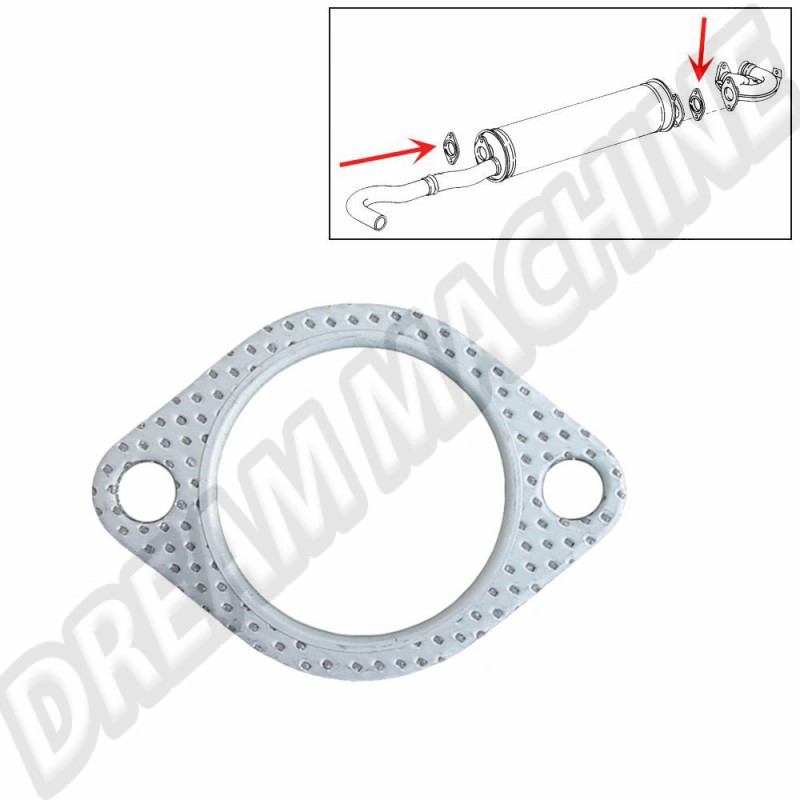 Joint de silencieux pour VW Transporter 1.6 CT depuis 06/1980, Coccinelle Injection & Moteurs CZ  070251235A 
