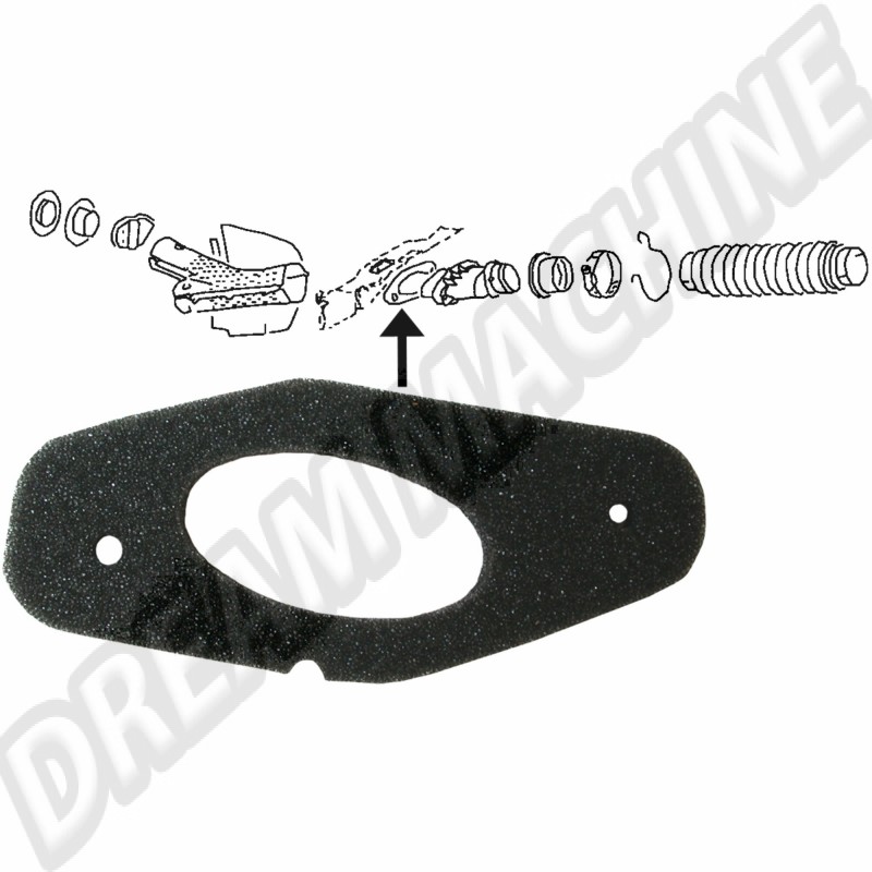 Joint, Mousse, Étanchéité, VW, Coccinelle, Karmann Ghia, 111255419B, 111 255 419 B