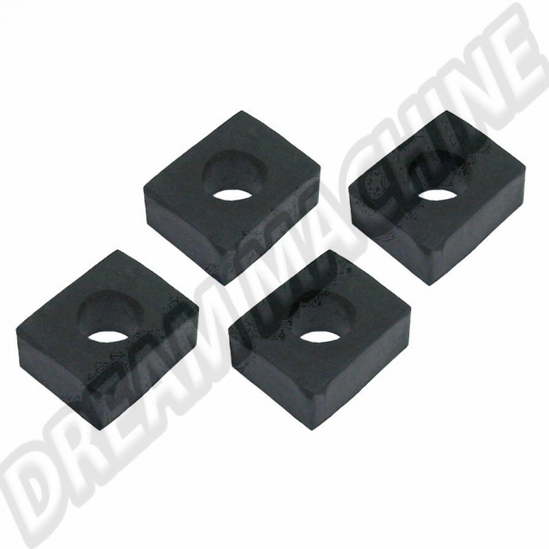 Joint carré entre train arrière et caisse 17mm pour Volkswagen, set de 4 pièces - Référence 111899115A-17