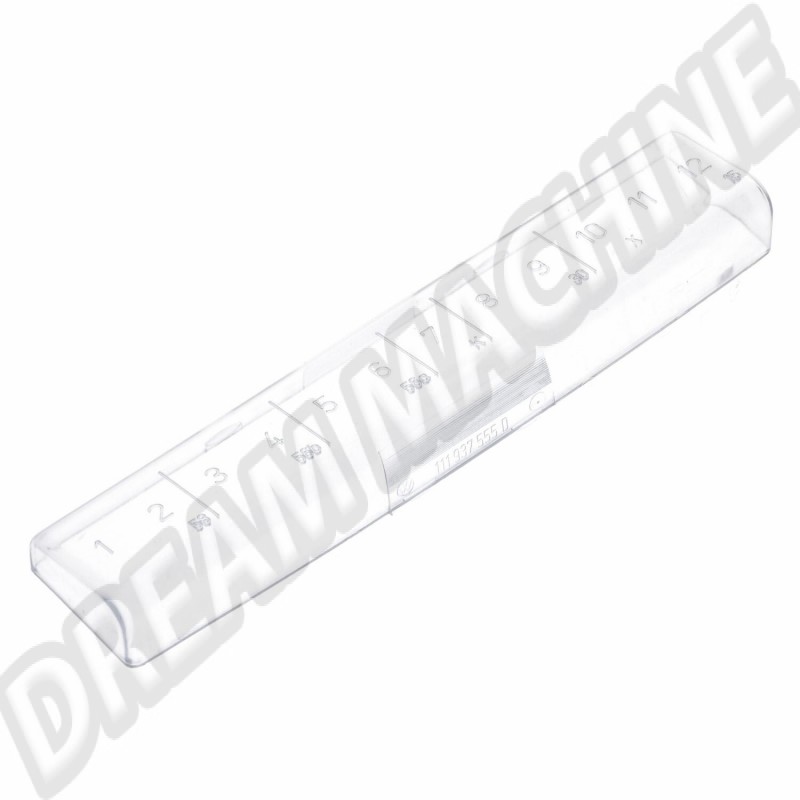 111 937 555D  Couvercle de boite à fusibles (12 fusibles)  7,9€   pieces cox  pieces coccinelle ,cox , coccinelle, combi, karmann, 181, buggy , dream machine,mooneyes, moon, disc, parts, pièces cox,piece vw, pieces vw,