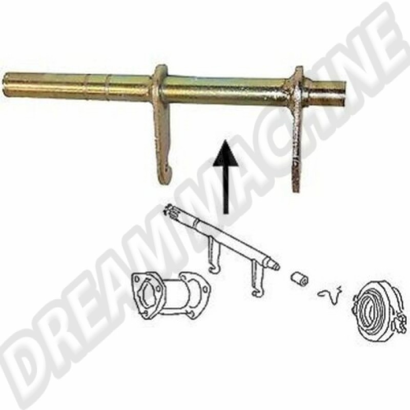 Fourchette d'Embrayage Non-Guidée Renforcée, Diamètre 16mm, pour Volkswagen (1961-1970) - Ref: 113141701C