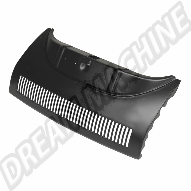 Jupe avant avec louvers pour VW Coccinelle 1302/03 1971-1979. Dimensions : 736,6 mm x 368,3 mm. Références : 113805591A, 10012818, 111 805 591F, 40061U, 686420273417, 9513201, 9513210.