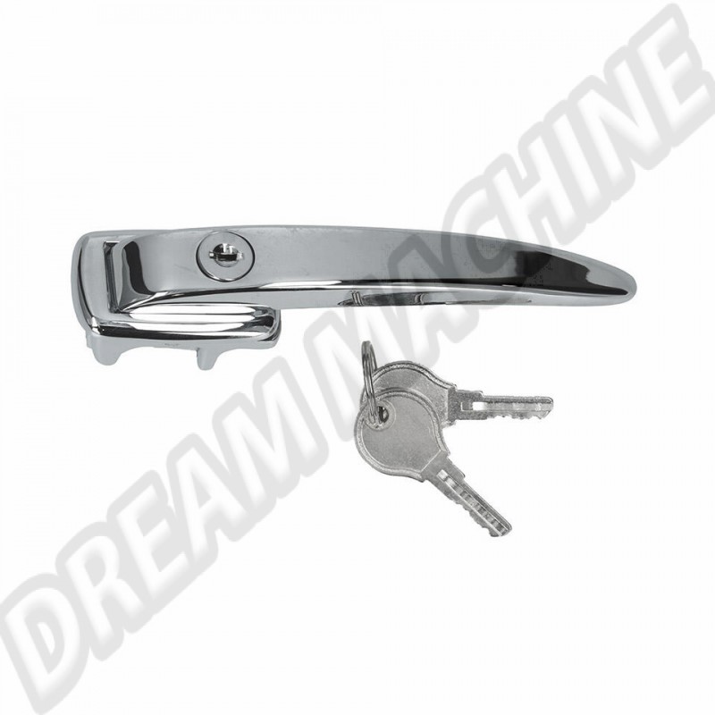 Poignée de porte gauche pour Volkswagen Coccinelle 1946–1955 et T2 Split 1950–1960 Top Qualité  Référence : 113837205