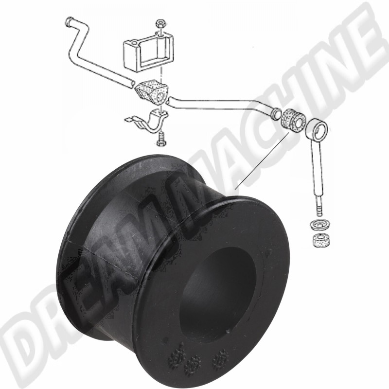 Silentbloc 19mm VW T25, Stabilisateur Transporter T3, 251411045B, 251 411 045B