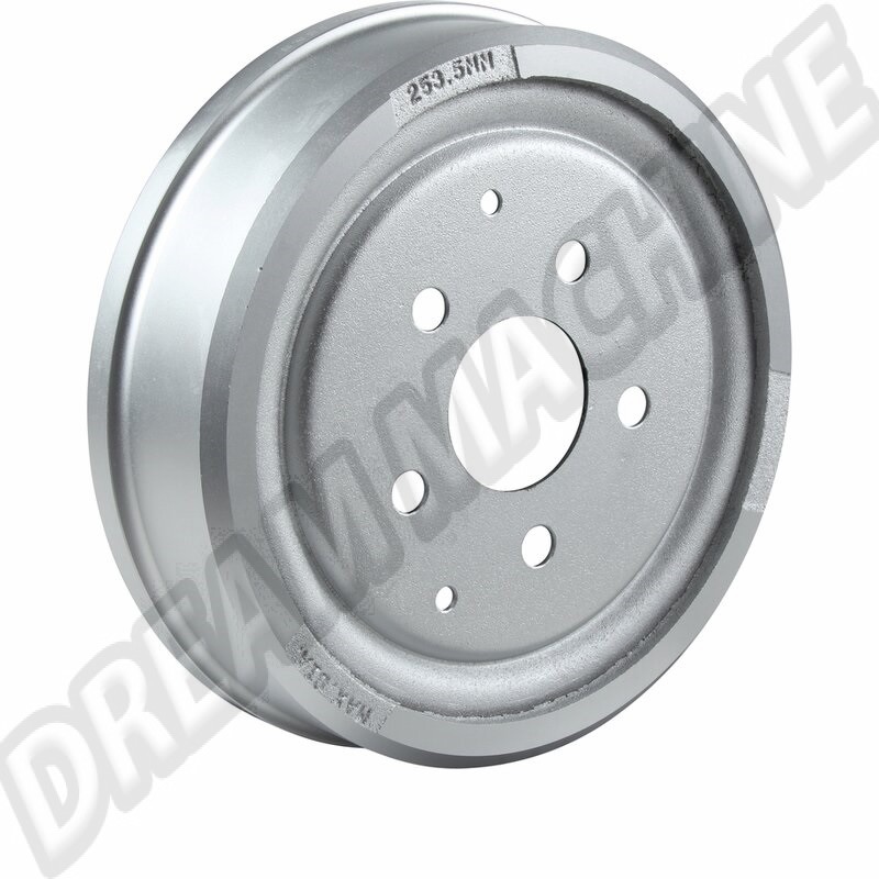 Tambour arrière, 252x65mm, Volkswagen Transporter, 08/79, 07/92, perçage 5x112, position arrière, diamètre 252mm, référence produit 251609615, 251-609-615.