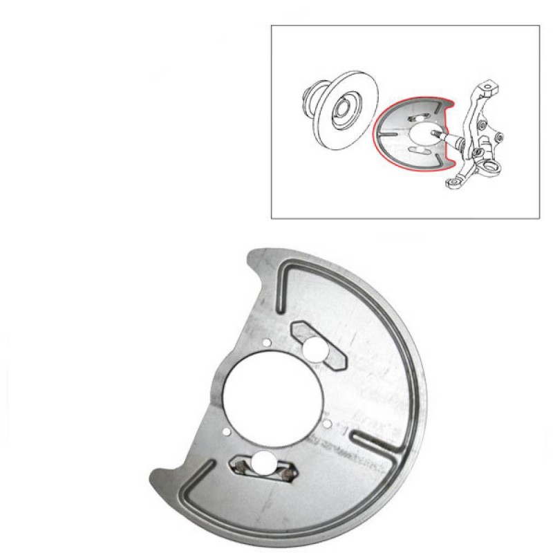 Flasque anti-poussière avant gauche Transporter T3 251407339A