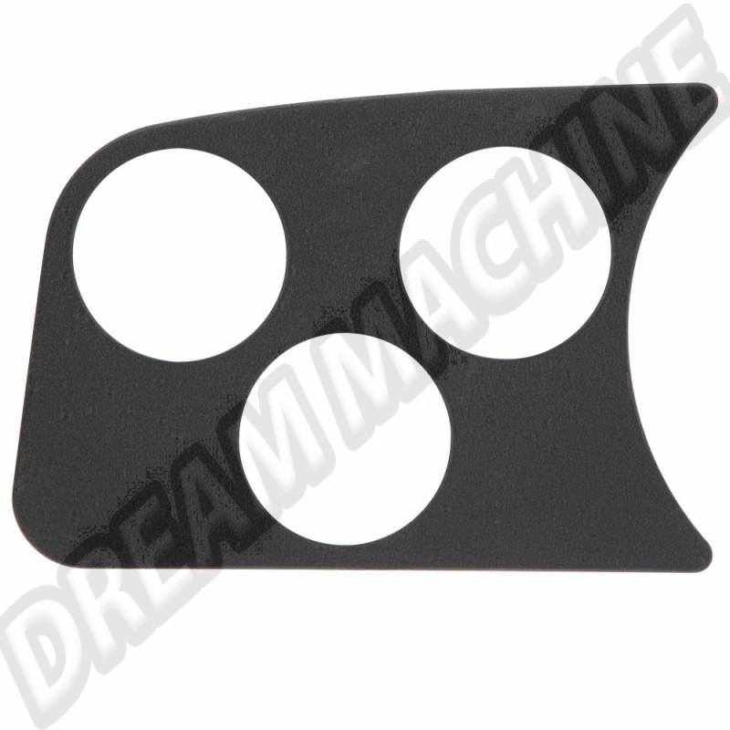 Panneau de Bord Noir Universel 3 Trous Texturé