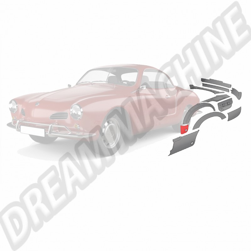 Panneau réparation aile arrière Karmann-Ghia 141404503