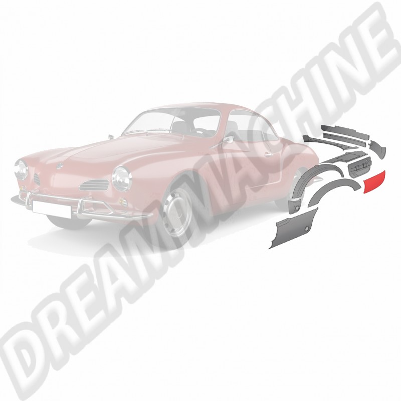Coin d'Aile Arrière Gauche Karmann Ghia 56-71