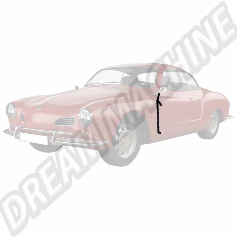 Joint Pilier Porte Gauche Karmann Ghia 141831711A, 141 831 711A