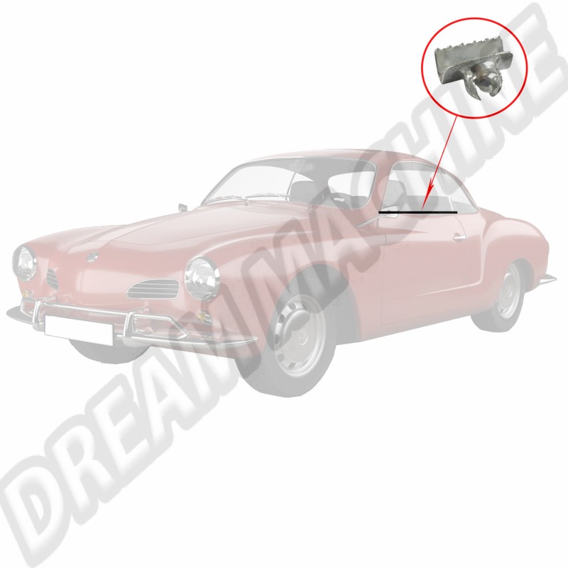 Clips Lèche-vitre Intérieur Karmann Ghia 141837487, 141 837 487