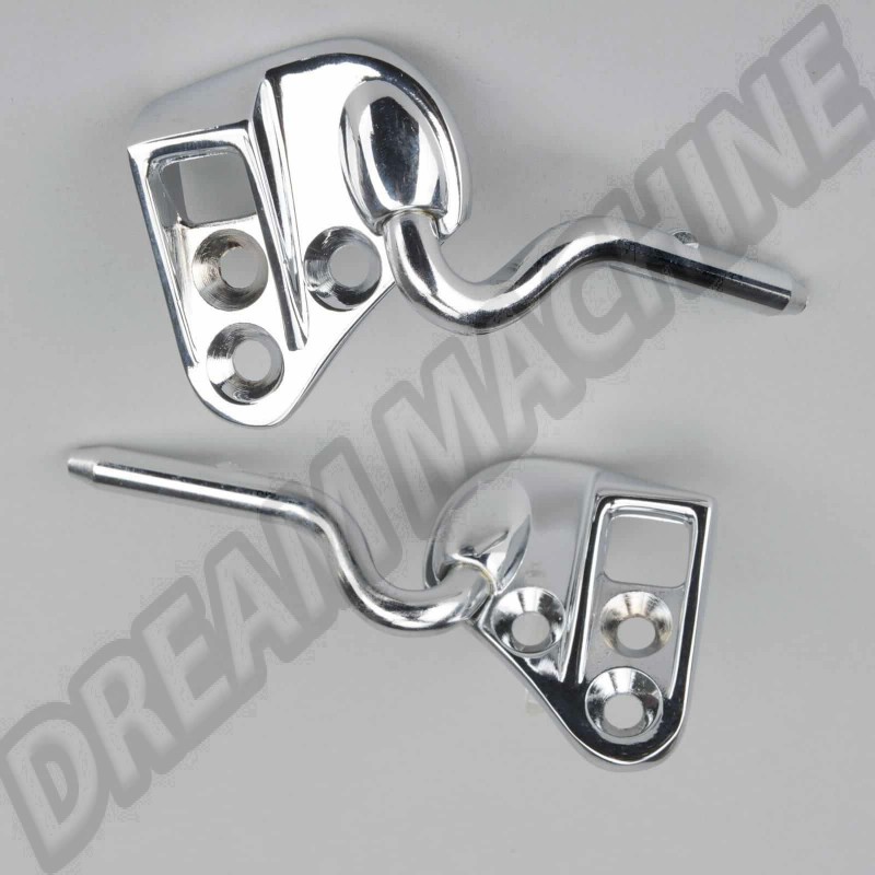 Attaches, Capote, Support, Pare-soleil, Métal Chromé, Volkswagen, Cox, Cabriolet, 8.67, 7.72, 151871385A, 151 871 385 A.
