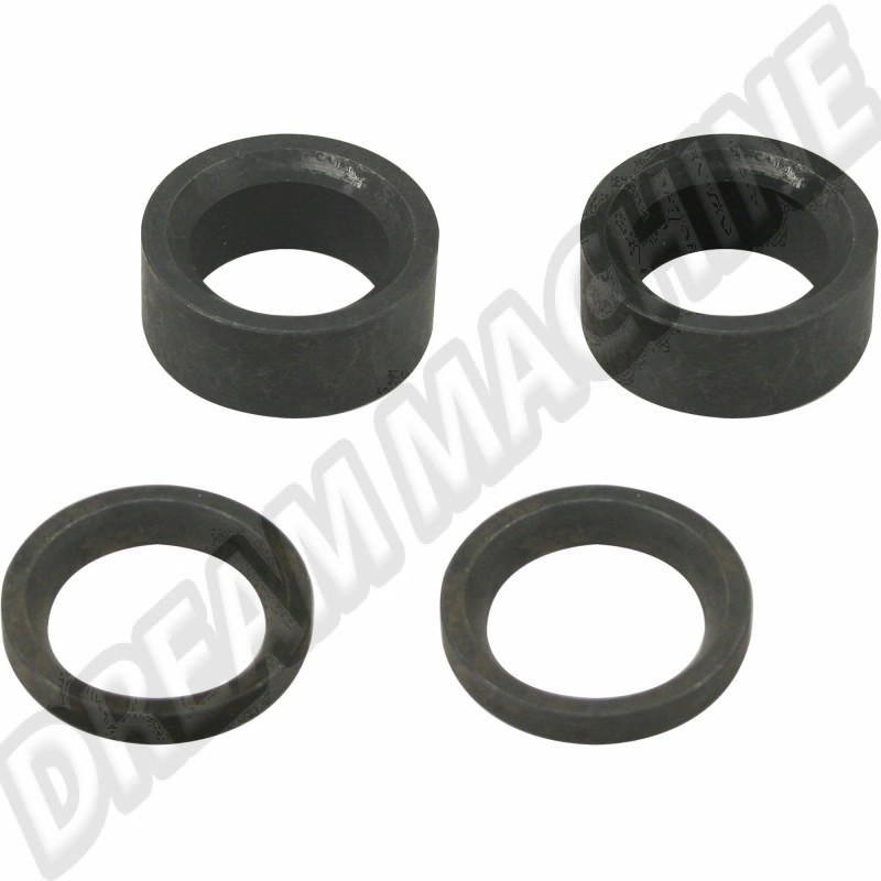 Entretoises de roulements, boîte à trompettes, kit de 4, Volkswagen, 1624010, 162-401-0, dimensions, suspension arrière, performance.