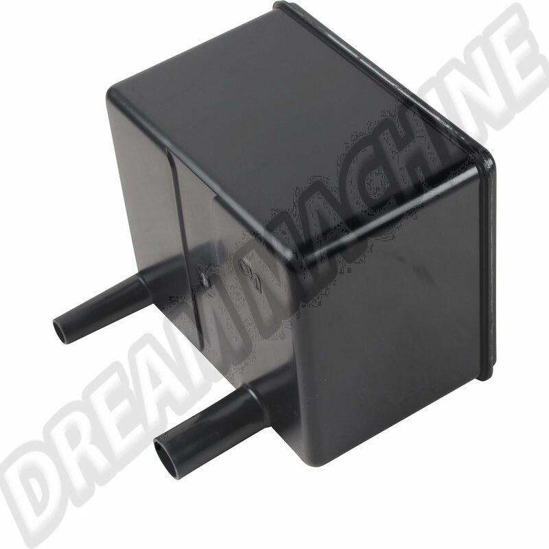 Réservoir d'expansion noir pour Porsche 911 (2.0-2.4L, 1968-1973) & 912 (1.6L, 1968-1970). Références : 90120106222 et 901 201 062 22.